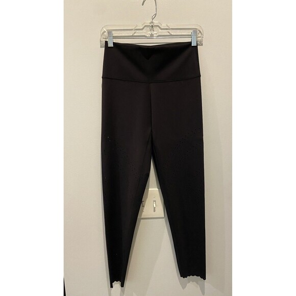 Offline - Black, High Waist Leggings With Mini Holes . Women's Size Large. - Picture 1 of 8